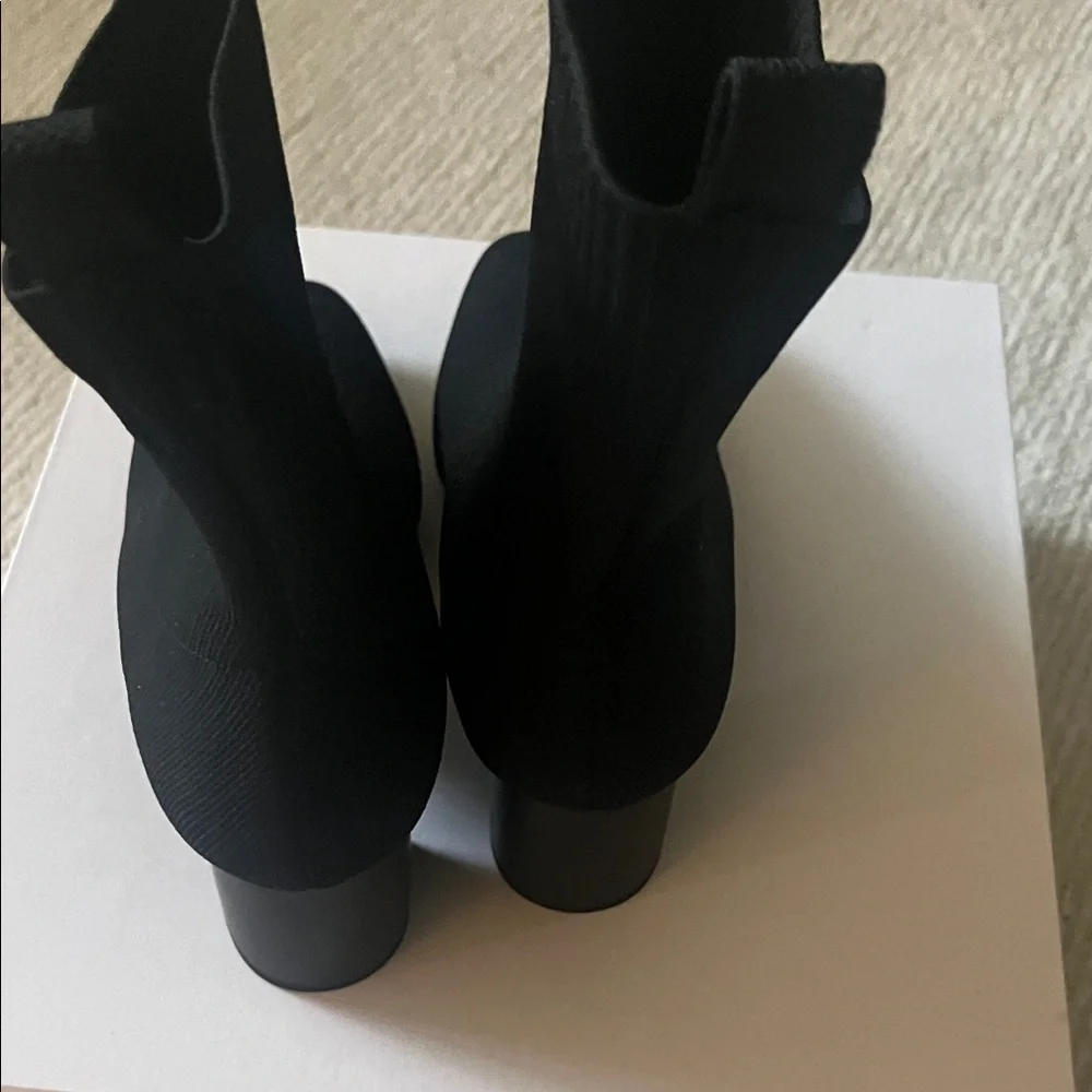 Quince Sleek Black Ankle Booties - Picture 6 of 14